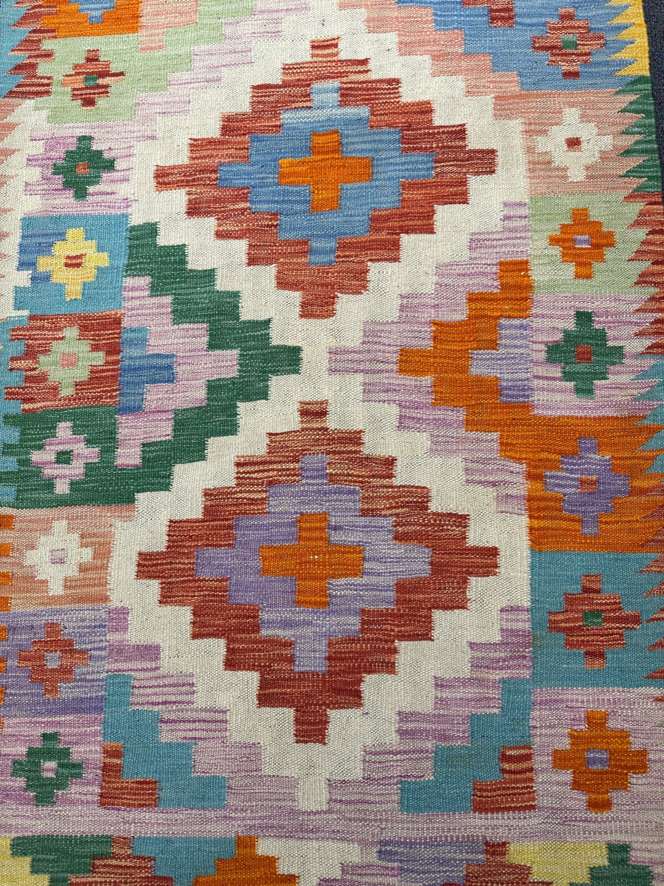 Chobi Kilim Rug - 496 cm x 96 cm