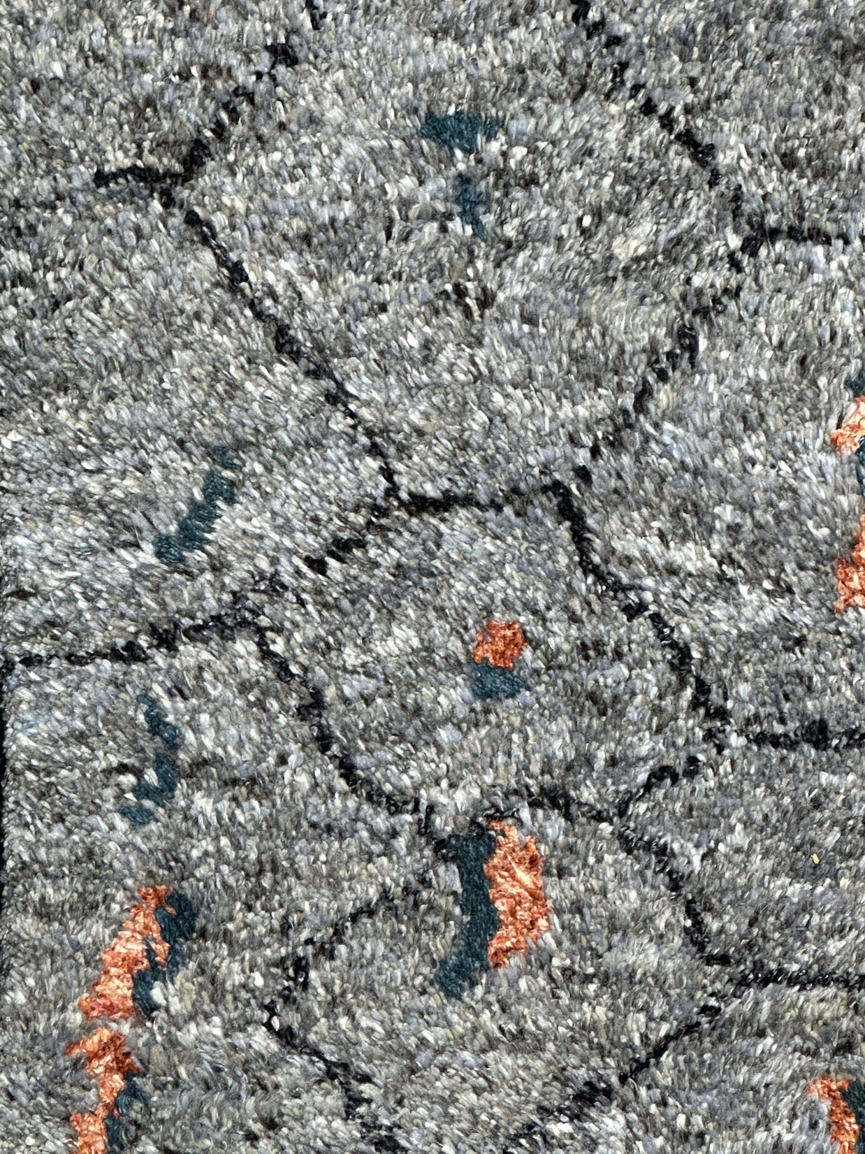 Indo Morrocon 100% Pure Wool Pile Hand Knotted Rug