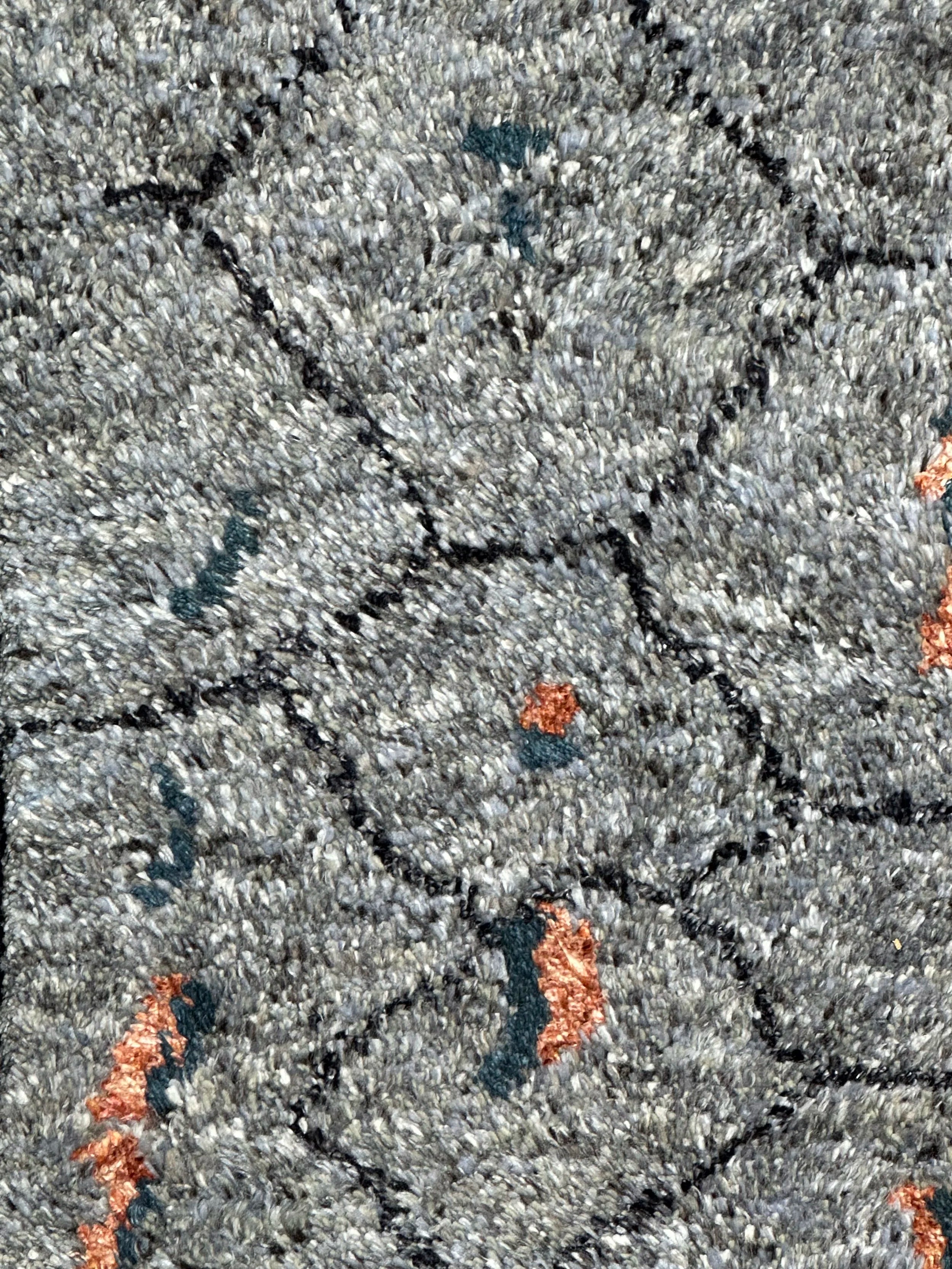Indo Morrocon 100% Pure Wool Pile Hand Knotted Rug