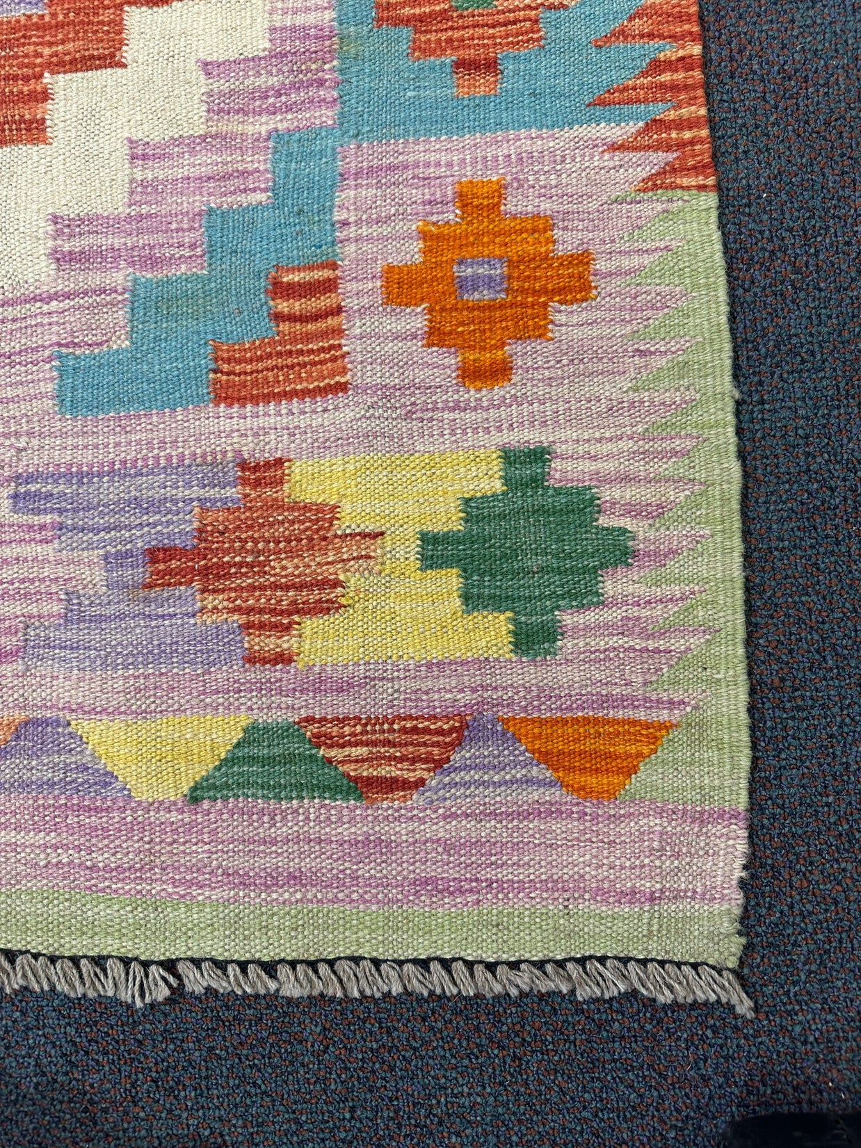 Chobi Kilim Rug - 496 cm x 96 cm