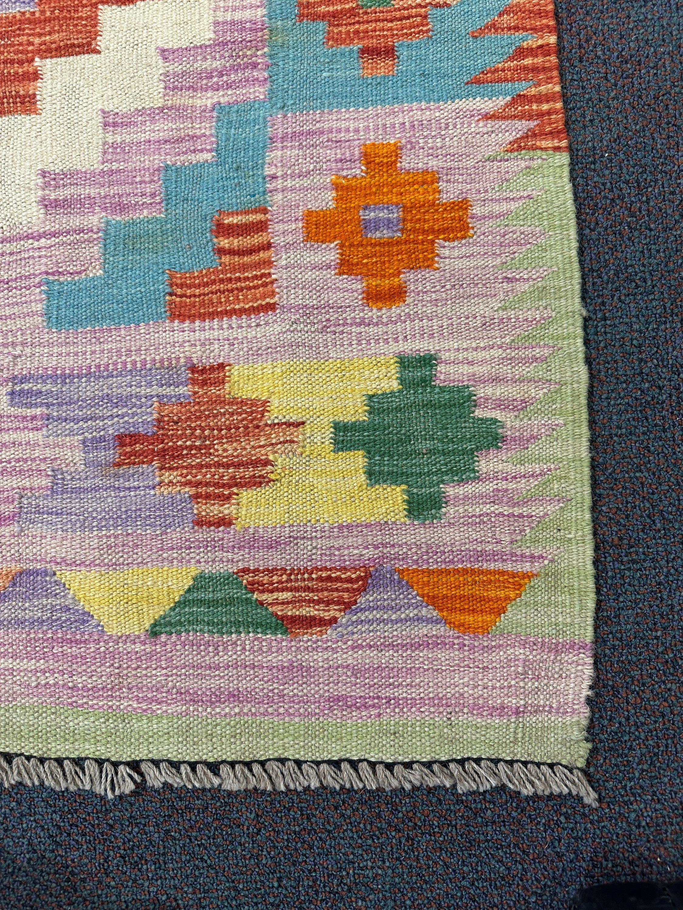 Chobi Kilim Rug - 496 cm x 96 cm