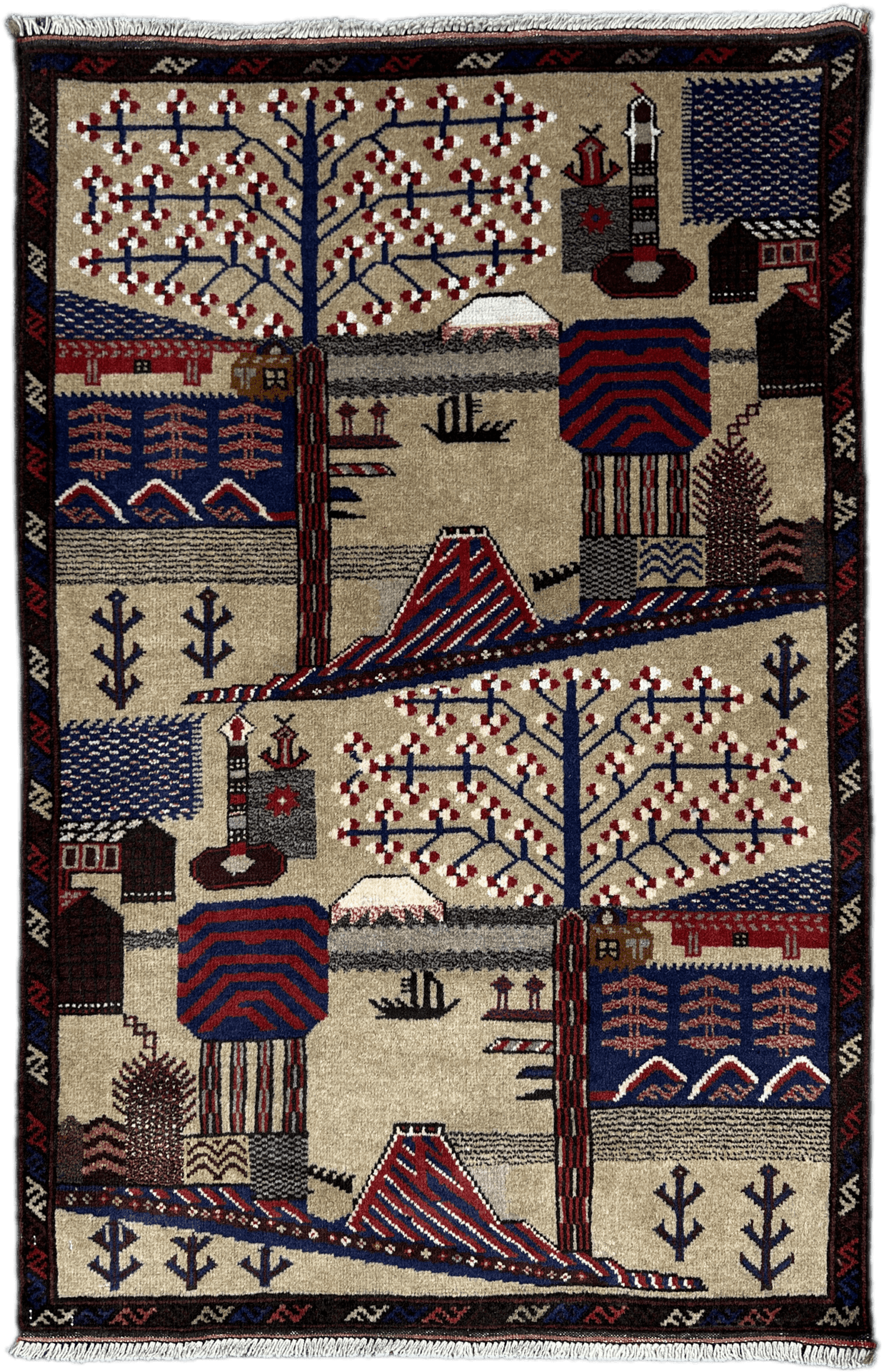 Baluchi Picture Rug - 130 cm x 87 cm