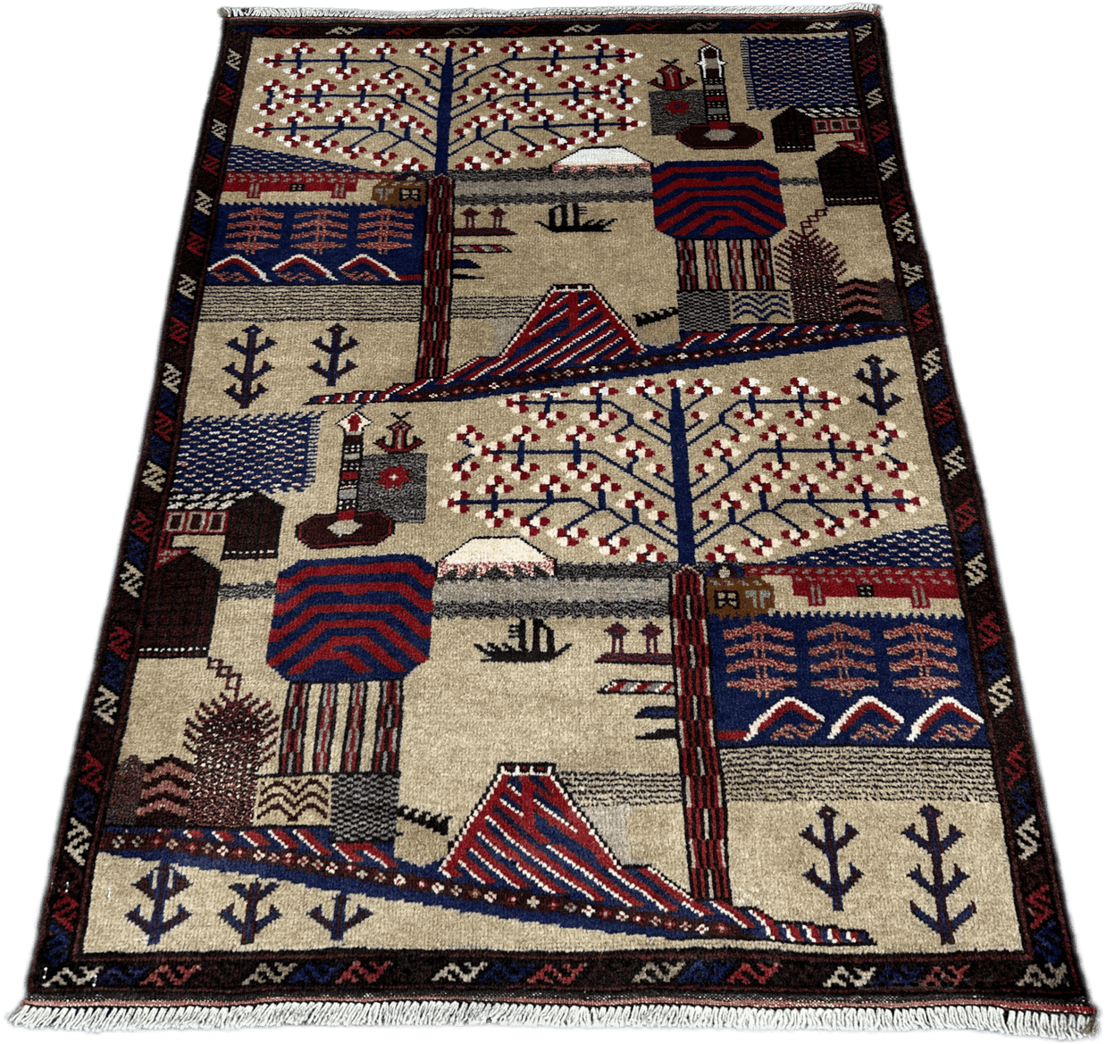 Baluchi Picture Rug - 130 cm x 87 cm