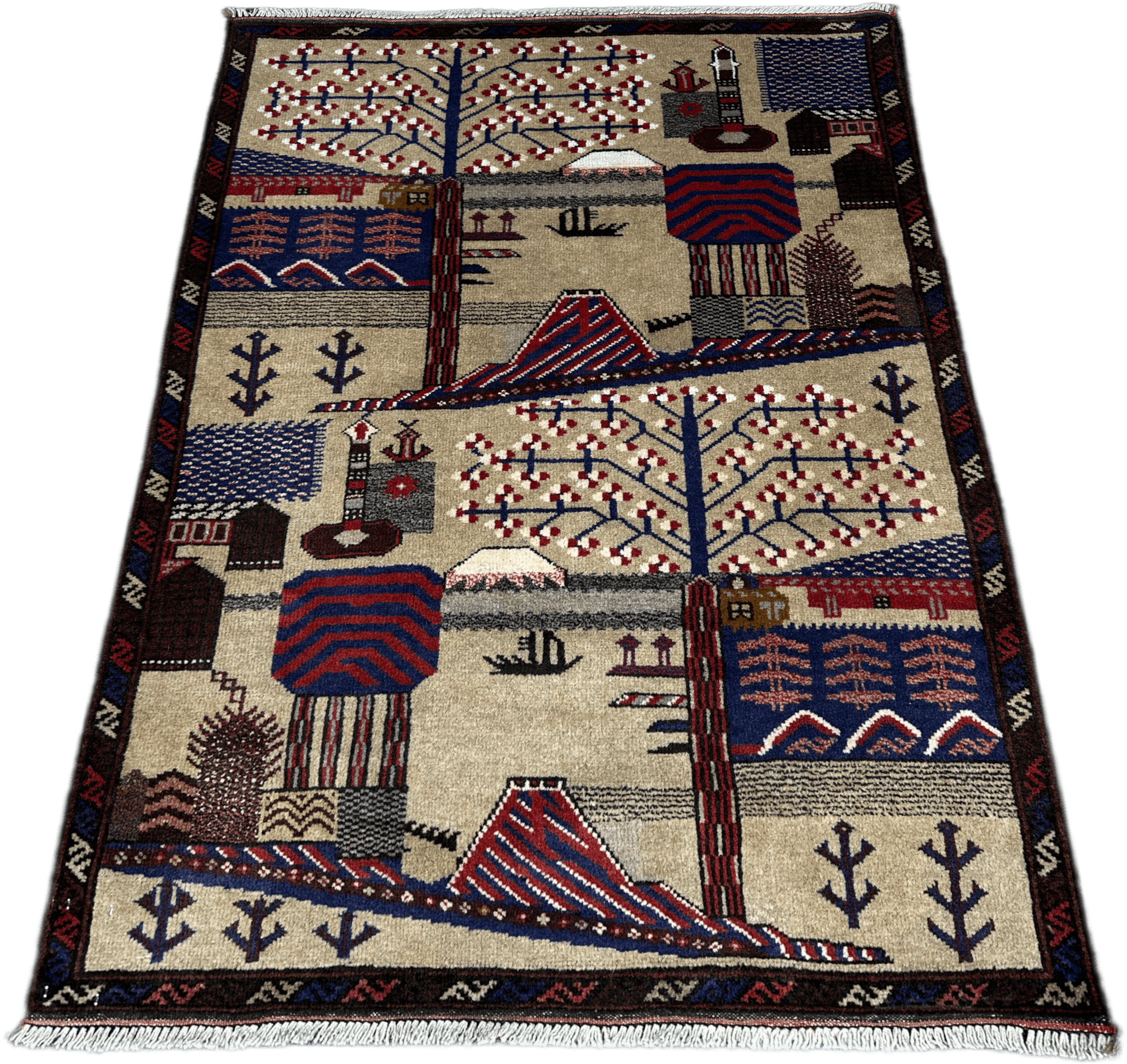 Baluchi Picture Rug - 130 cm x 87 cm