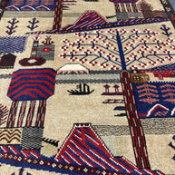 Baluchi Picture Rug - 130 cm x 87 cm