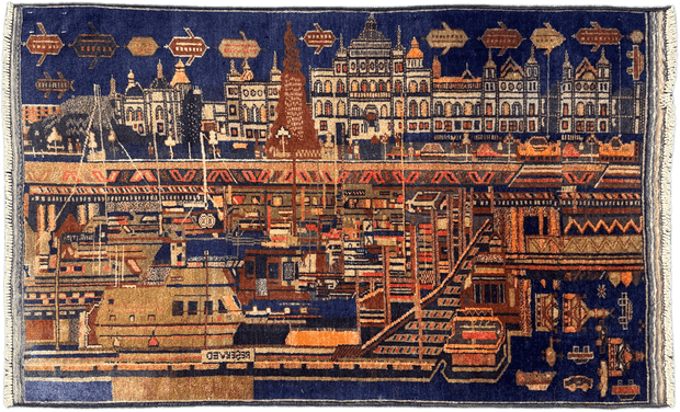 Baluchi Picture Rug - 145 cm x 88 cm