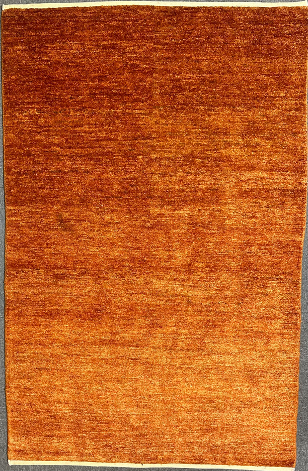 Natural dye Afghan Gabbeh 184cmx119cm hand knotted woollen rug
