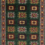 Handmade Afghan Chobi Rug 100% Natural Dye