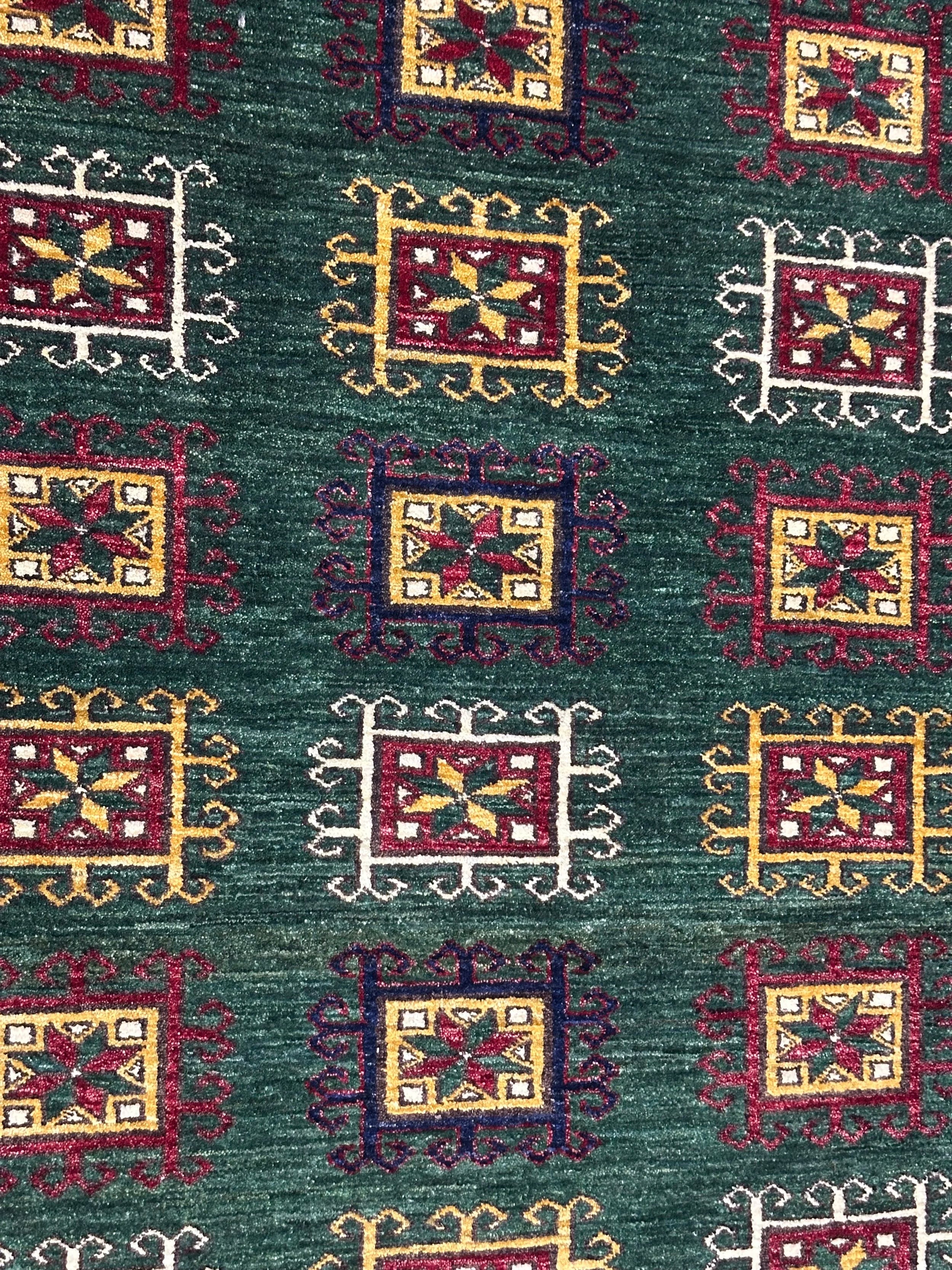 Handmade Afghan Chobi Rug 100% Natural Dye