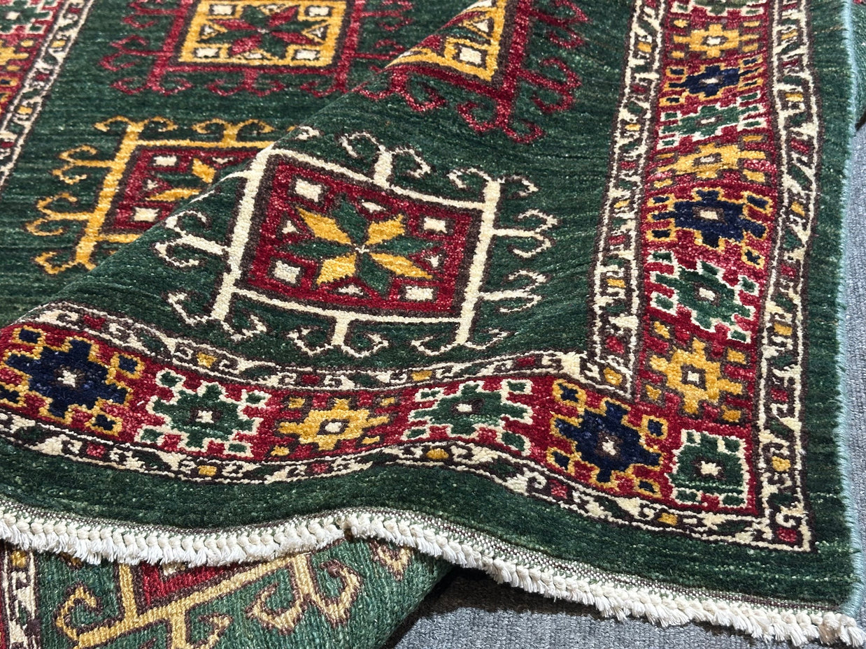 Handmade Afghan Chobi Rug 100% Natural Dye