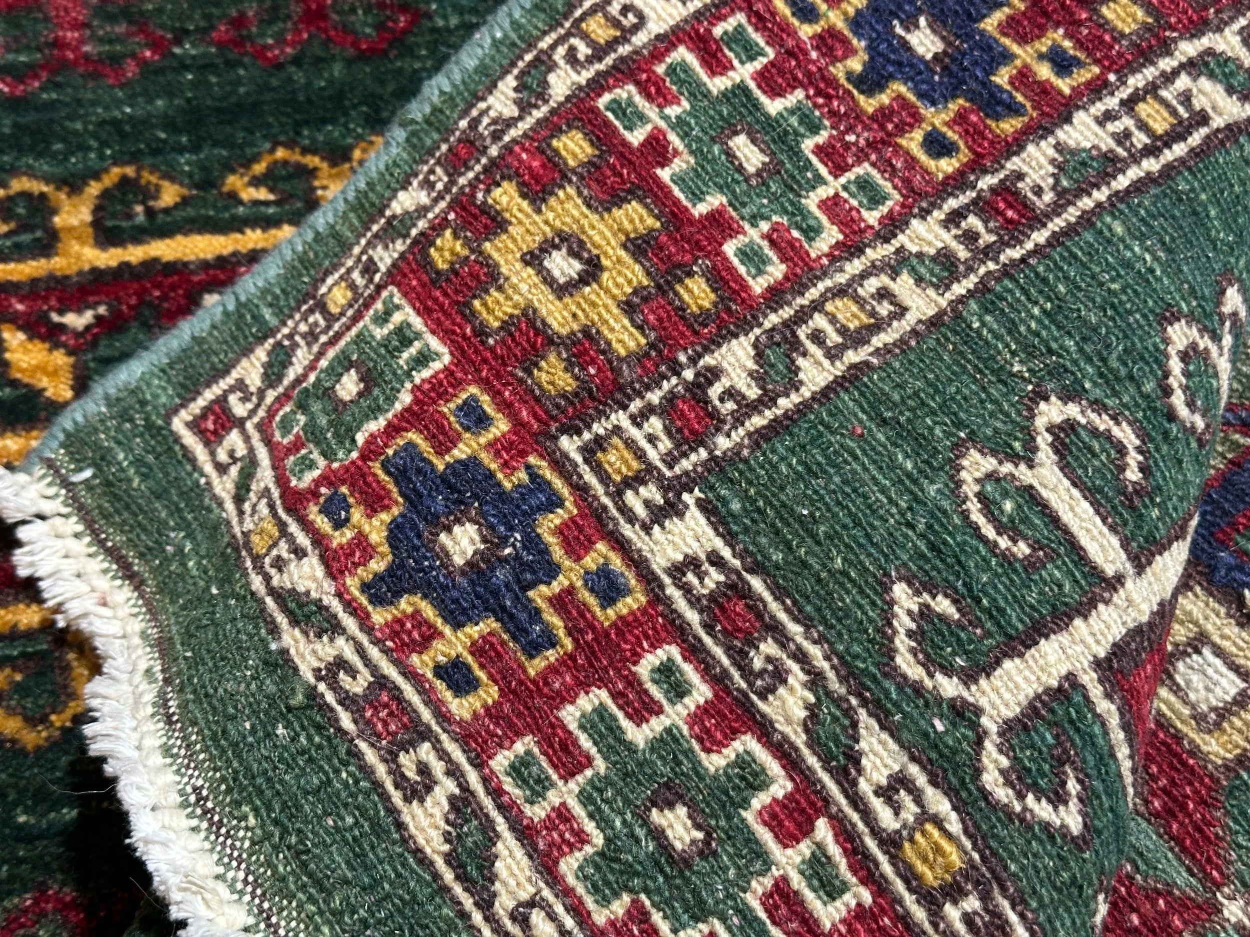 Handmade Afghan Chobi Rug 100% Natural Dye