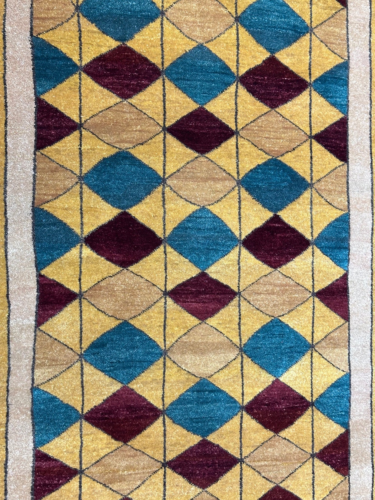 Afghan Modern Handmade Wool rug 100% Natural Dye