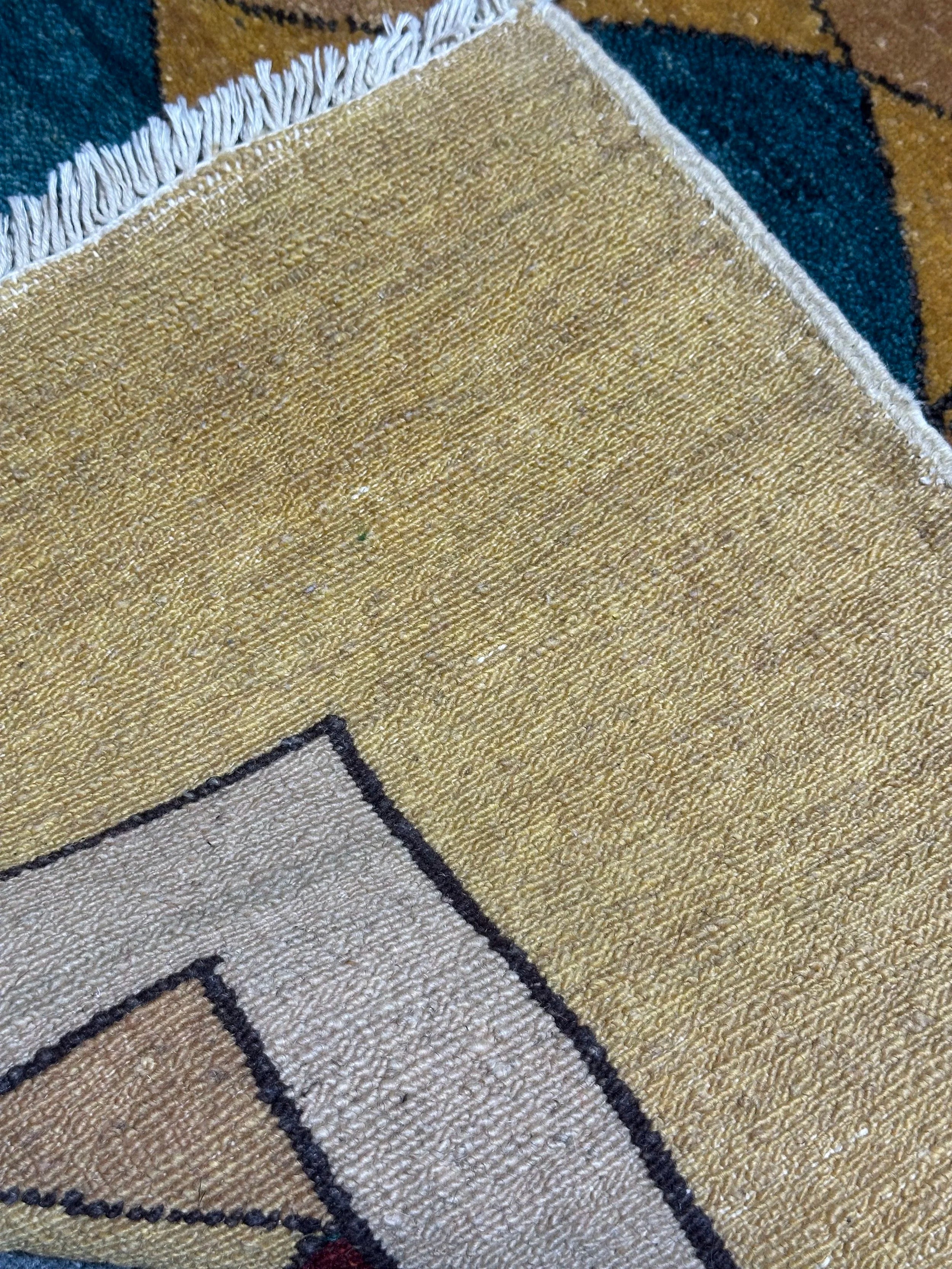 Afghan Modern Handmade Wool rug 100% Natural Dye
