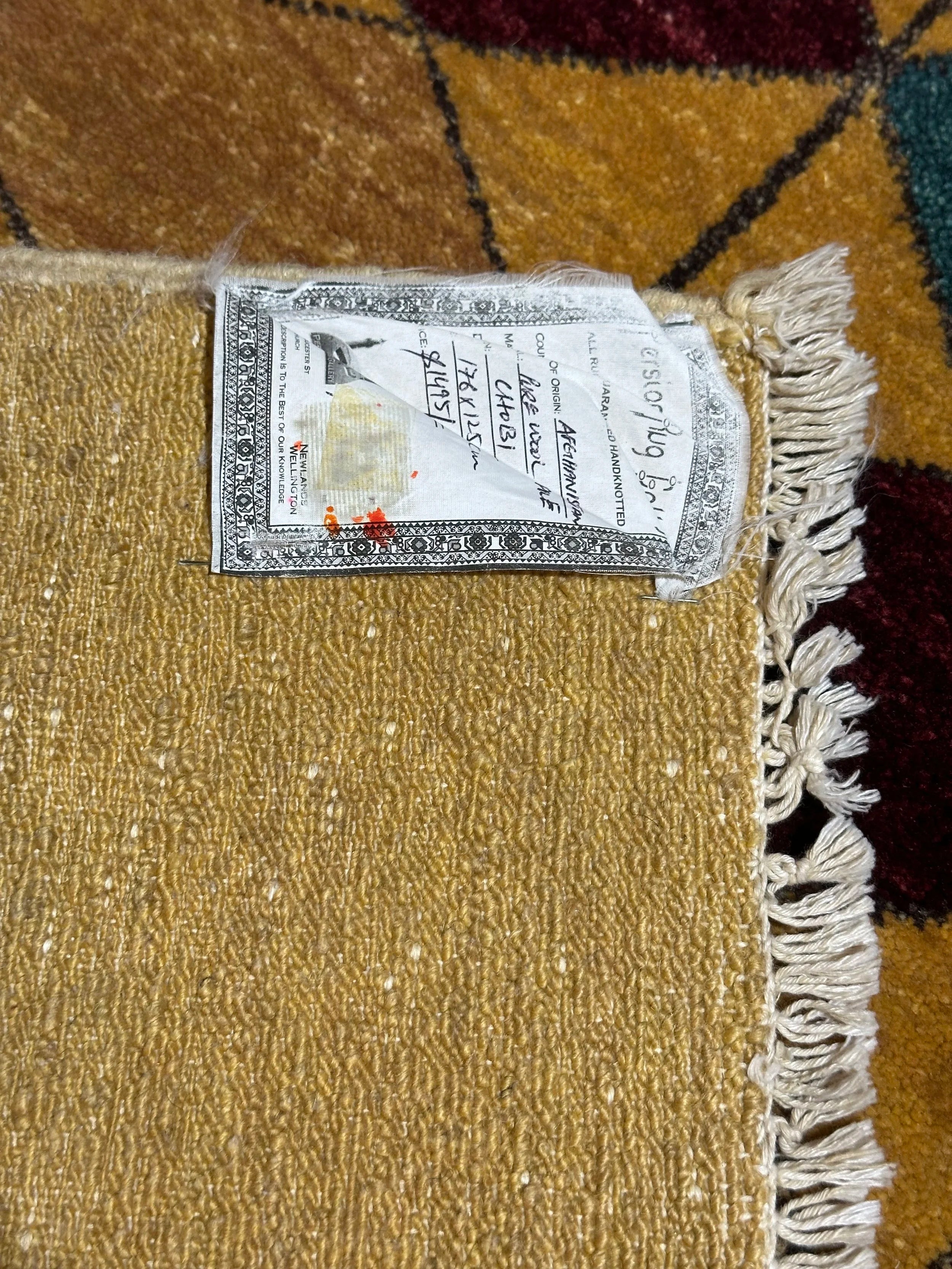 Afghan Modern Handmade Wool rug 100% Natural Dye