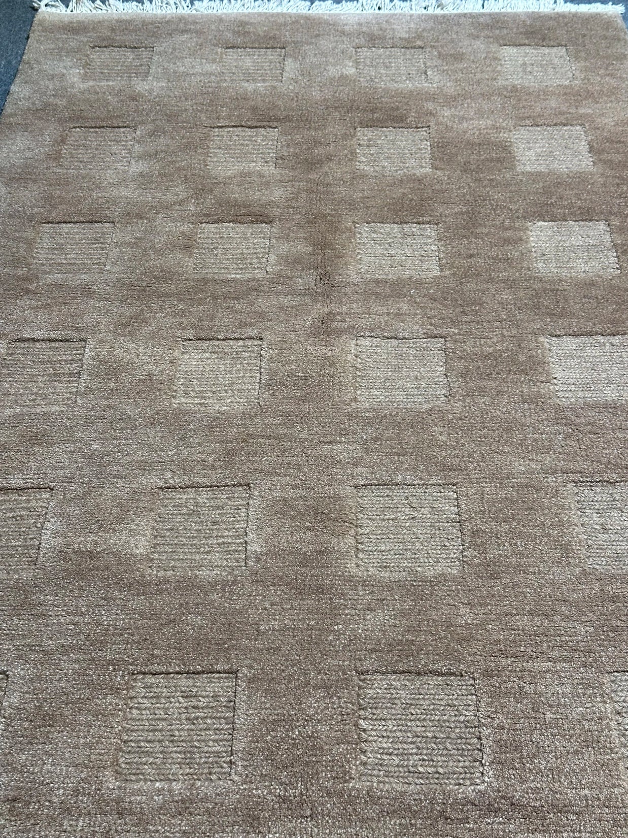 Pure Wool pile Hand knotted Rug from India