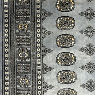 Mori Bohkara Hand knocked high quality NZ wool pile Rug from Pakistan 190x126cm