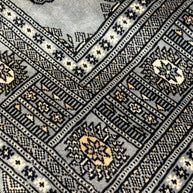 Mori Bohkara Hand knocked high quality NZ wool pile Rug from Pakistan 190x126cm