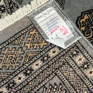 Mori Bohkara Hand knocked high quality NZ wool pile Rug from Pakistan 190x126cm