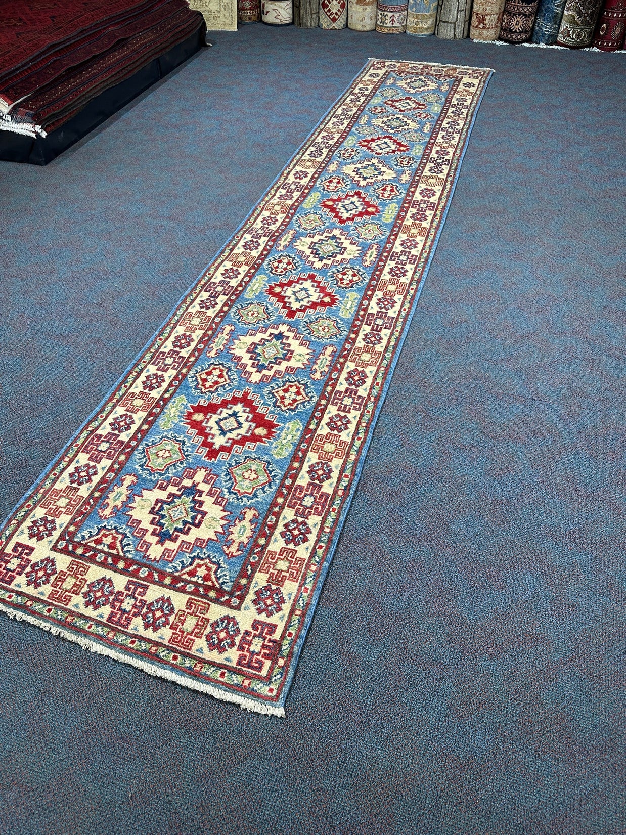 Kazak Runner - 383 cm x 78 cm
