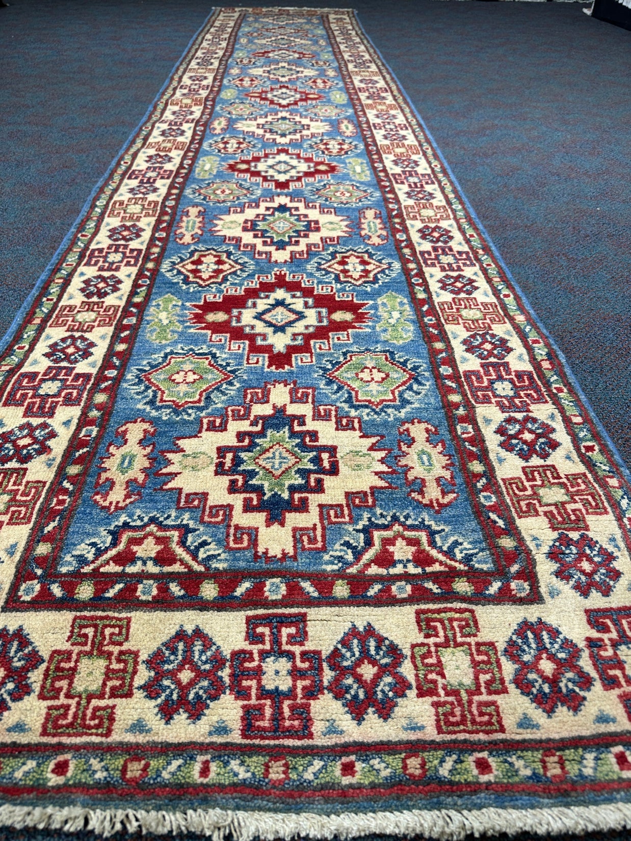 Kazak Runner - 383 cm x 78 cm