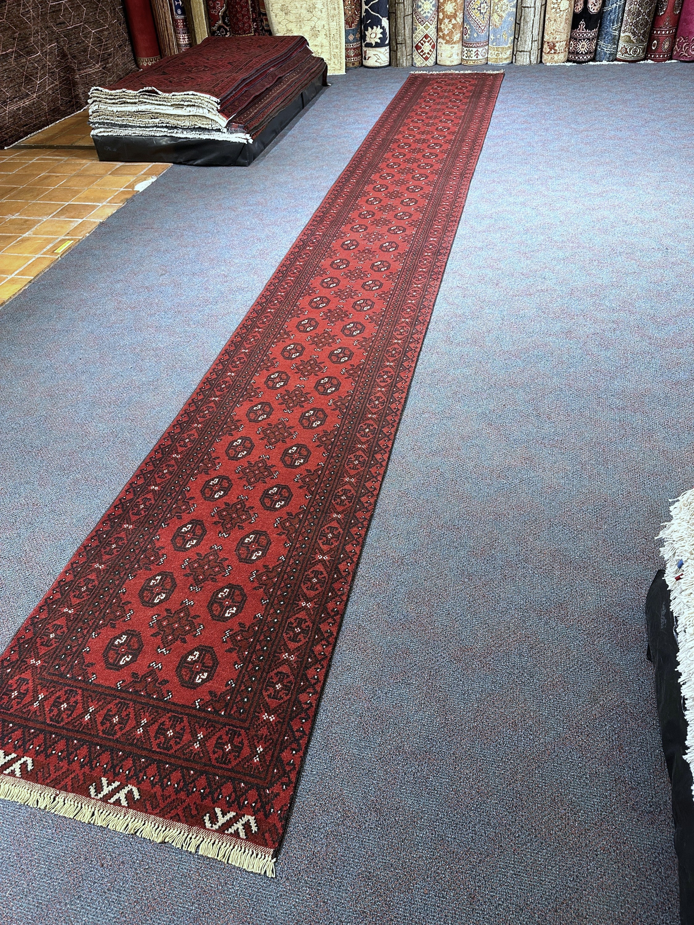 Turkoman Runner - 571 cm x 75 cm