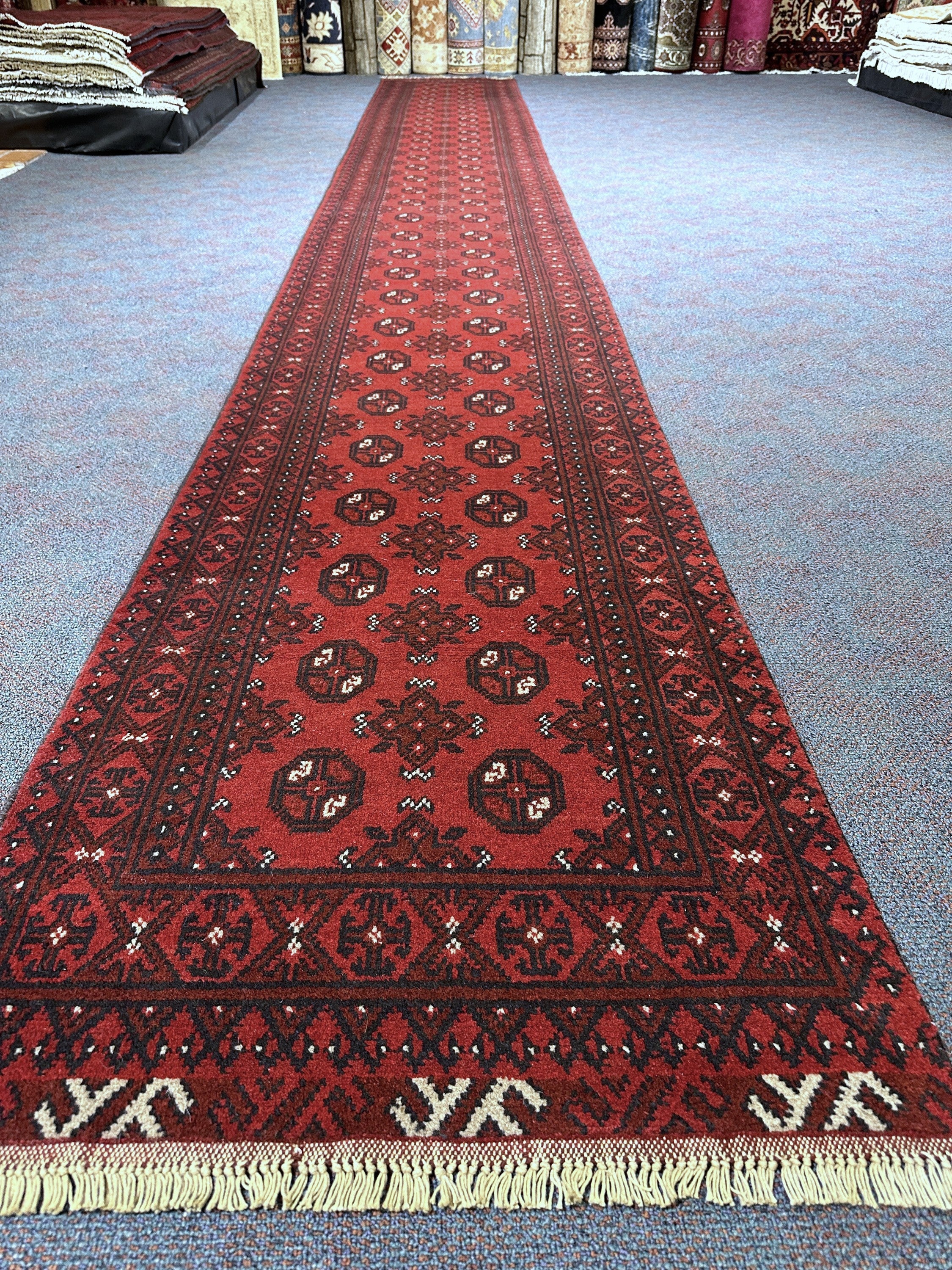 Turkoman Runner - 571 cm x 75 cm