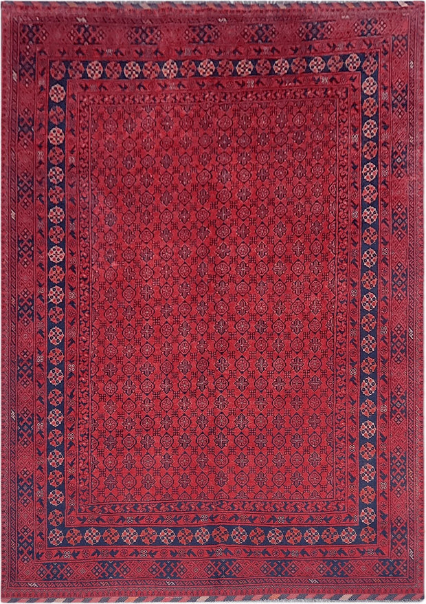 Tribal Khal Mohammedi Afghan Hand Knotted wool rug 235x175cm
