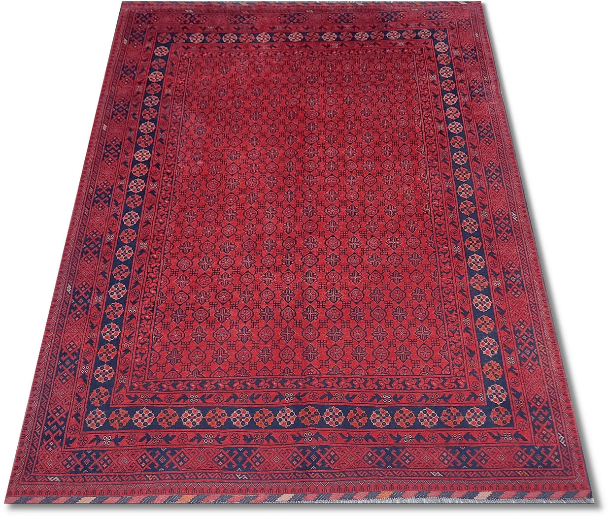 Tribal Khal Mohammedi Afghan Hand Knotted wool rug 235x175cm