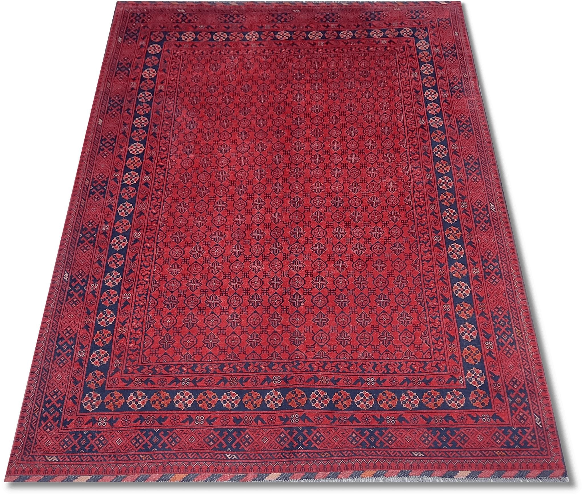 Tribal Khal Mohammedi Afghan Hand Knotted wool rug 235x175cm