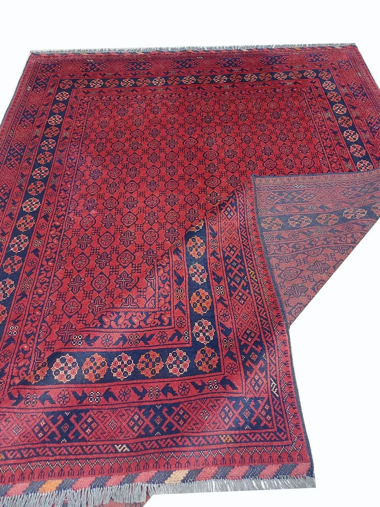 Tribal Khal Mohammedi Afghan Hand Knotted wool rug 235x175cm