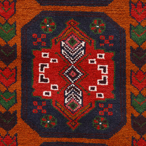 Afghan Baluchi rug Pure wool pile hand woven area rug 191cm x 124cm