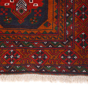 Afghan Baluchi rug Pure wool pile hand woven area rug 191cm x 124cm