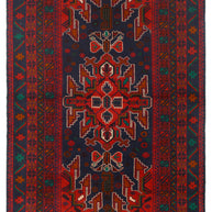 Afghan Baluchi rug 202cm x 116cm Hand Knotted Pure wool pile area rug