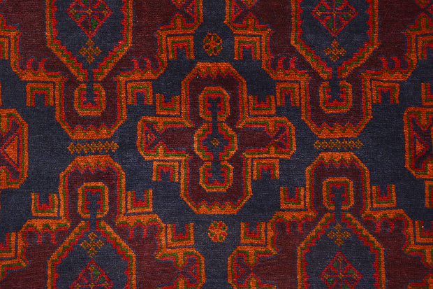 180cm x 125cm Afghan Baluchi rug Hand Knotted Pure wool pile area rug