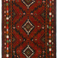 199cm x 111cm Afghan Baluchi area rug pure wool pile rug