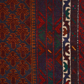 Afghan Hand Knotted Pure pile Baluchi 189cm x 118cm