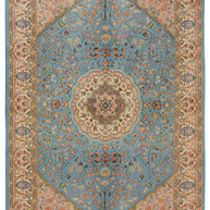 Kashmiri Hand Knotted area rug pure wool pile 222cm x 142cm