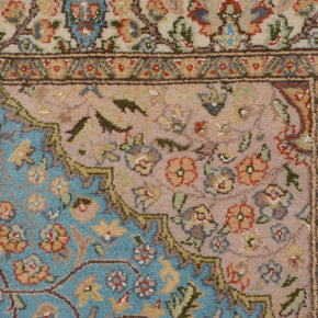 Kashmiri Hand Knotted area rug pure wool pile 222cm x 142cm