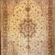 Persian Tabriz Silk Base Pure wool pile rug hand knotted 300cm x 200cm