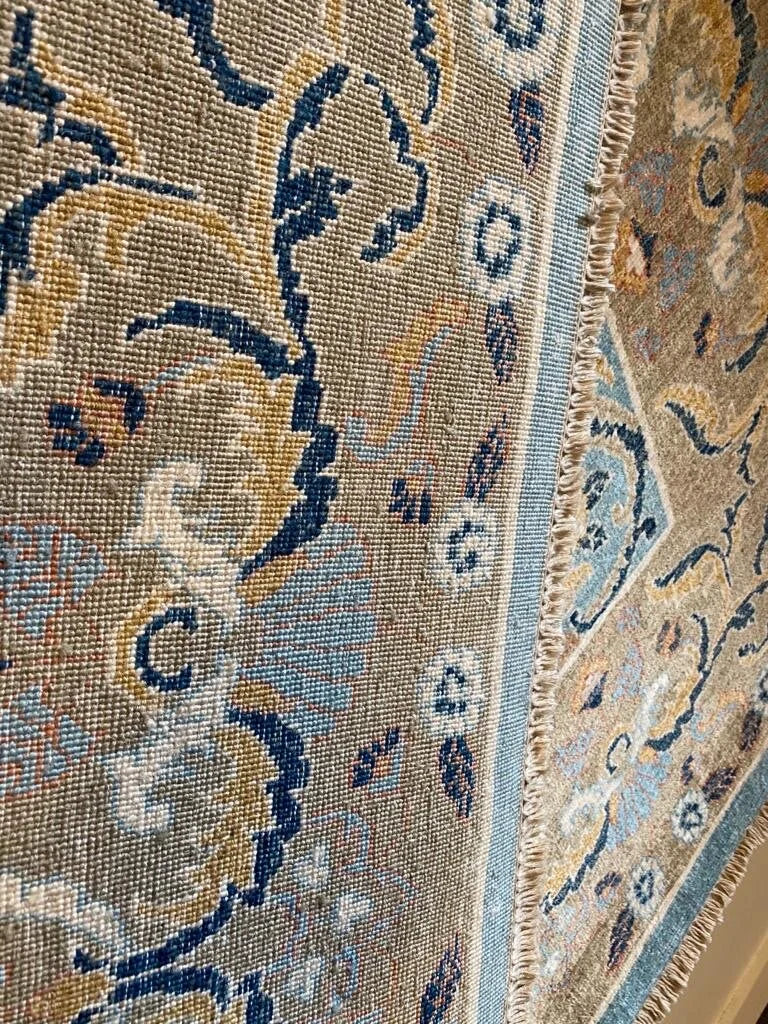 Persian Ziegler area rug hand knotted pure wool pile rug 275cm x 188cm