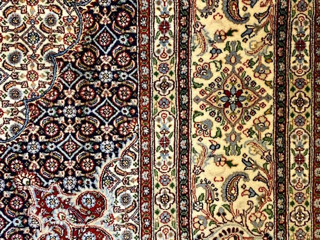 Persian Mud rug hand knotted silk and pure wool pile 300cm x 200cm (SOLD)