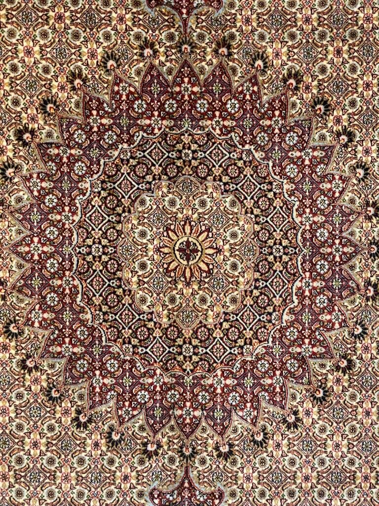 Persian Mud Pure wool pile silk highlights hand knotted 300cm x 200cm
