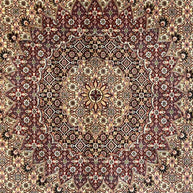 Persian Mud Pure wool pile silk highlights hand knotted 300cm x 200cm