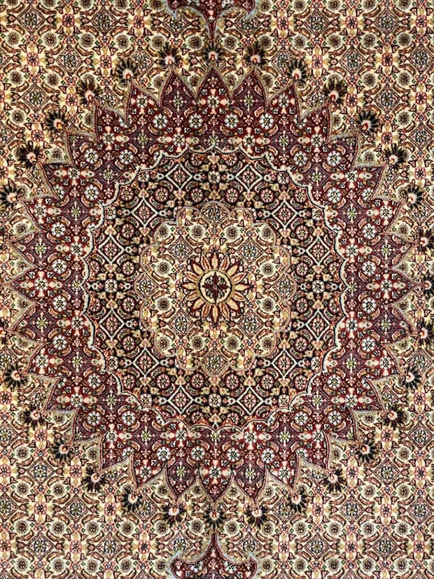 Persian Mud Pure wool pile silk highlights hand knotted 300cm x 200cm