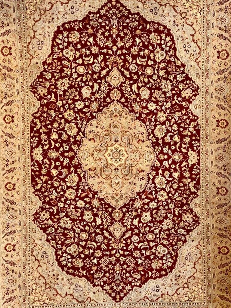 Persian Kashmar rug Hand Knotted pure wool pile area rug 281cm x 187cm