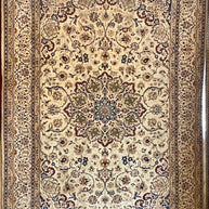 Persian Nain rug pure wool pile silk highlights hand knotted 306cm x 215cm