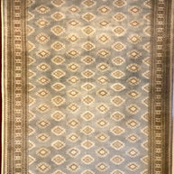 Kashmiri pure wool with silk highlights hand knotted area rug 304cm x 200cm